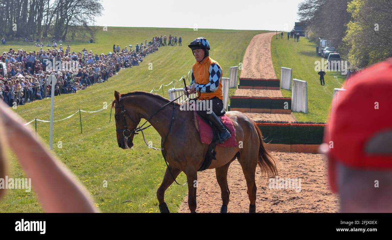 Lambourn Horse Racing open day Stock Photo - Alamy