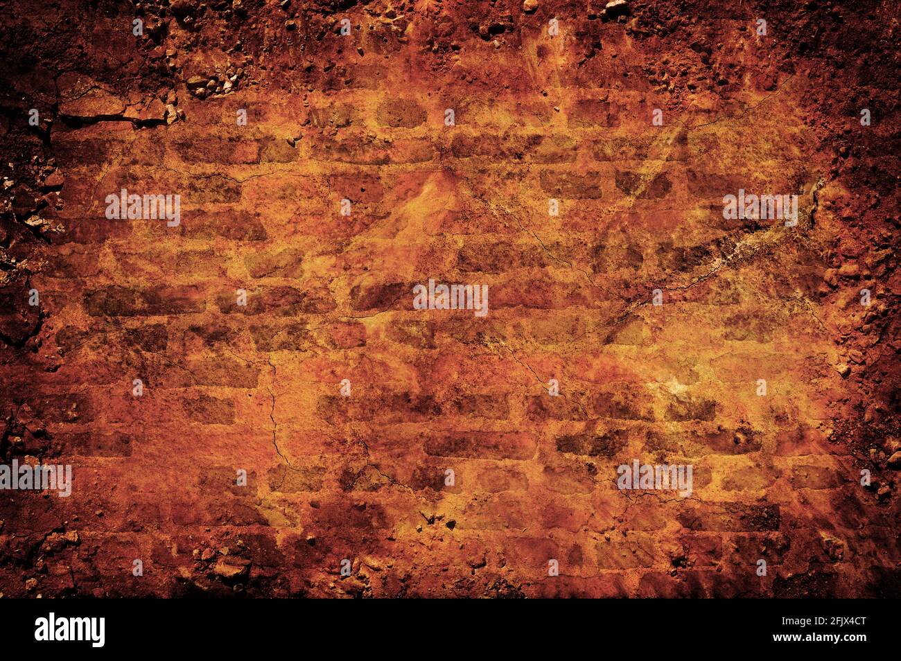 Old grunge brick wall Stock Photo