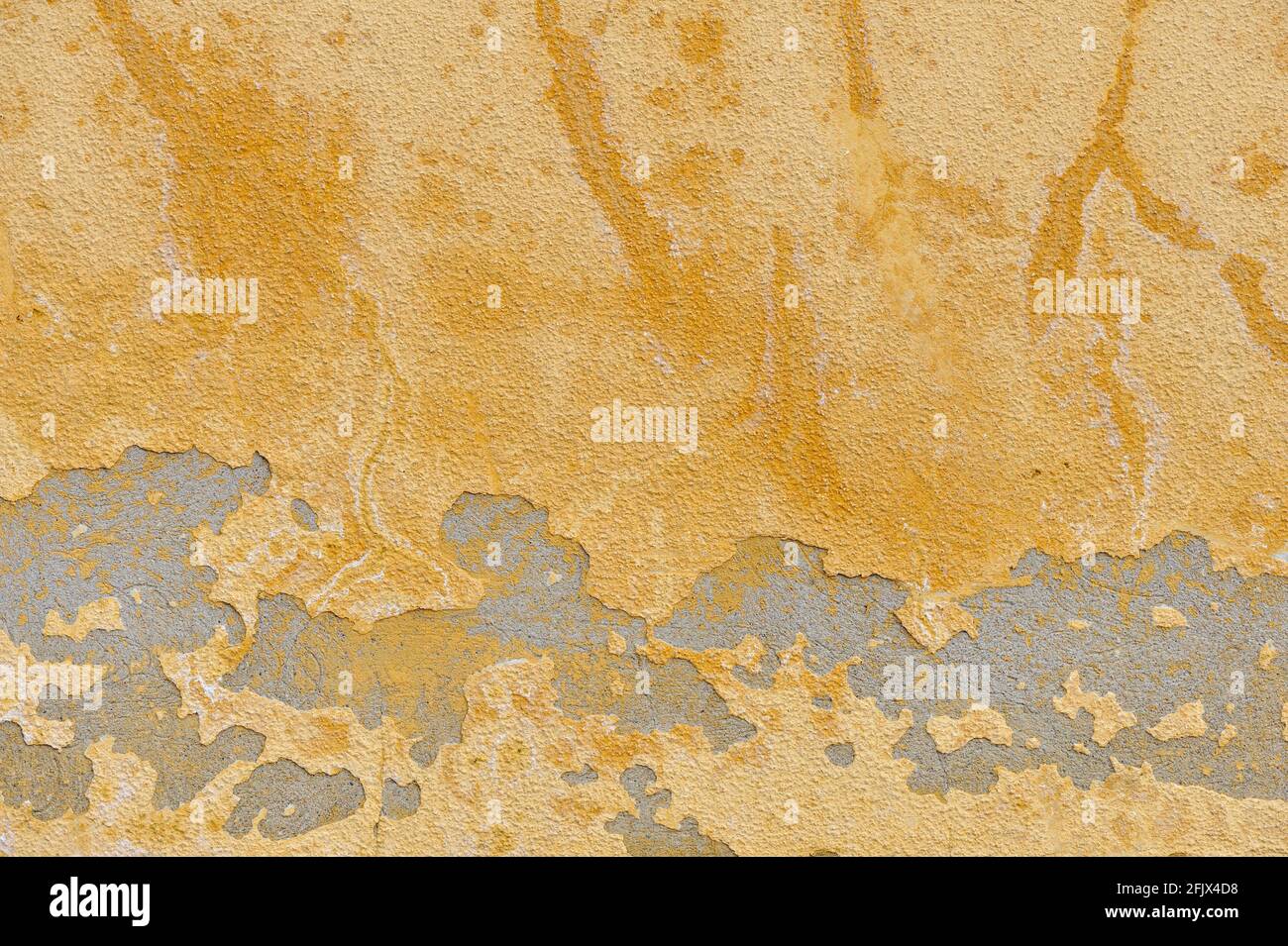 Old concrete wall with crackled paint Stock Photo