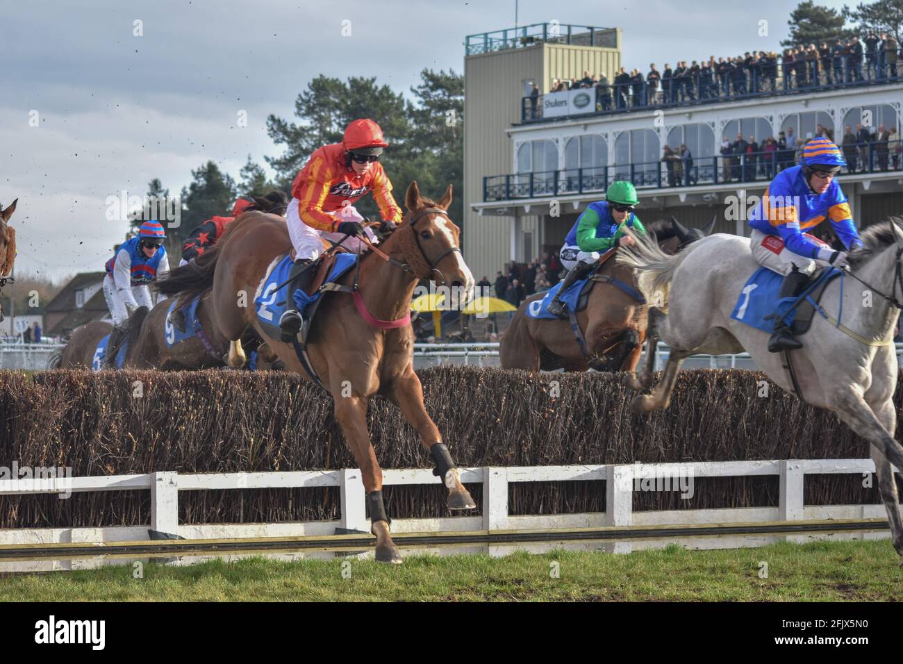 Ludlow Horse Racing meeting, National Hunt racing Stock Photo Alamy