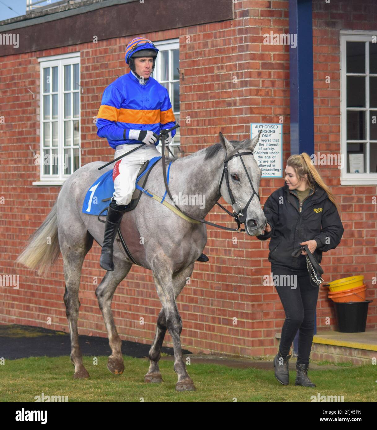 Ludlow Horse Racing meeting, National Hunt racing Stock Photo Alamy