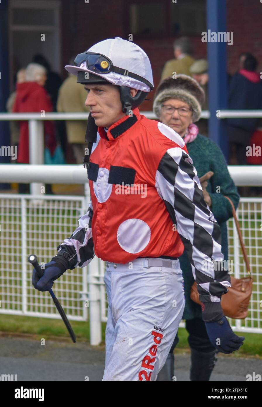 Ludlow Horse Racing meeting, National Hunt racing Stock Photo Alamy