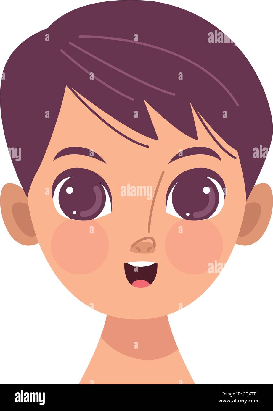 happy little boy Stock Vector Image & Art - Alamy