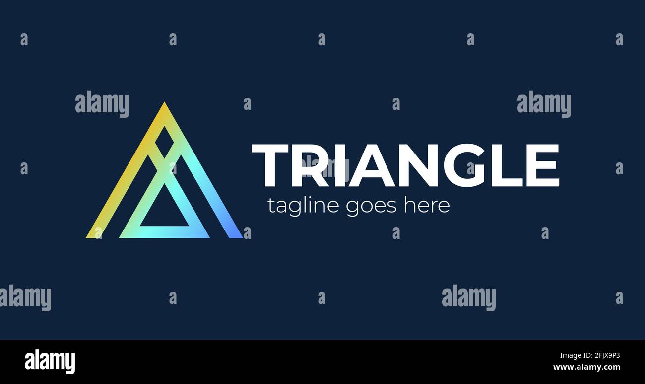 triangle letter a logo. A Letter Trinity Icon Vector Logo Template ...