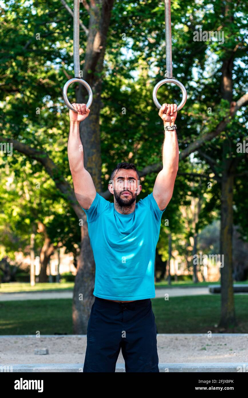 Gymnastics rings hires stock photography and images Alamy