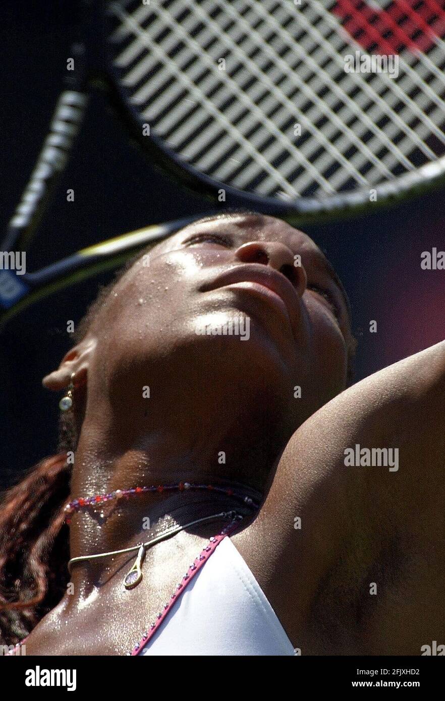 Wimbledon Tennis Championships June 2001Venus Williams v S Asagoe Pictured on second day Stock Photo