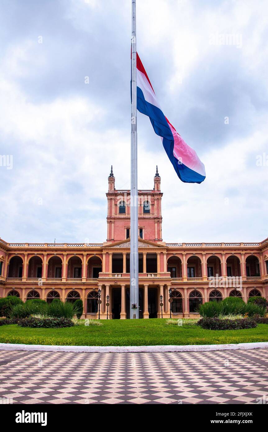 Palacio de López (Government Palace). Asuncion, Paraguay. Stock Photo