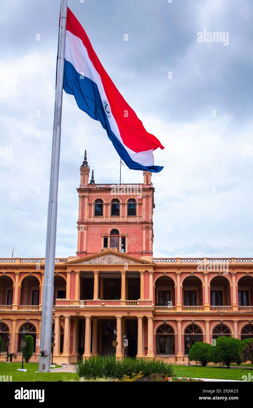 Palacio de López (Government Palace). Asuncion, Paraguay. Stock Photo