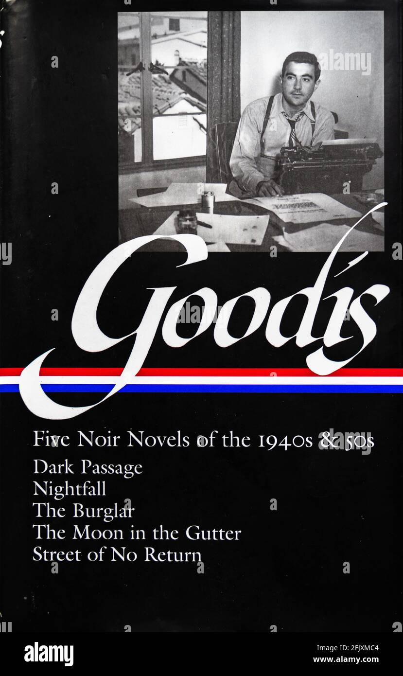 Book cover of David Goodis noir novels collection by Literary Classics of the United States, 2012, NYC Stock Photo