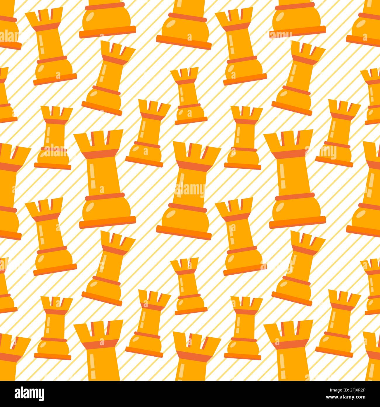 chess castle seamless pattern vector illustration Stock Vector