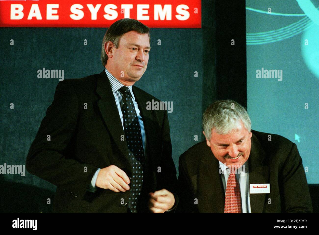 L R Chief executive John Weston November 1999 and Sir Richard Evans