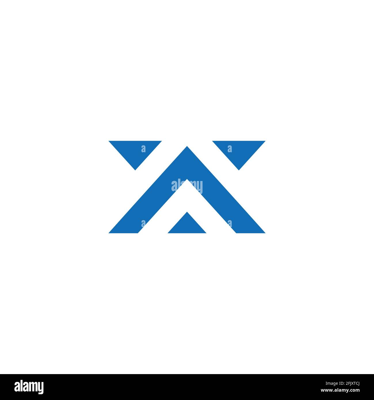 abstract triangle line geometric mountain sky logo vector Stock Vector