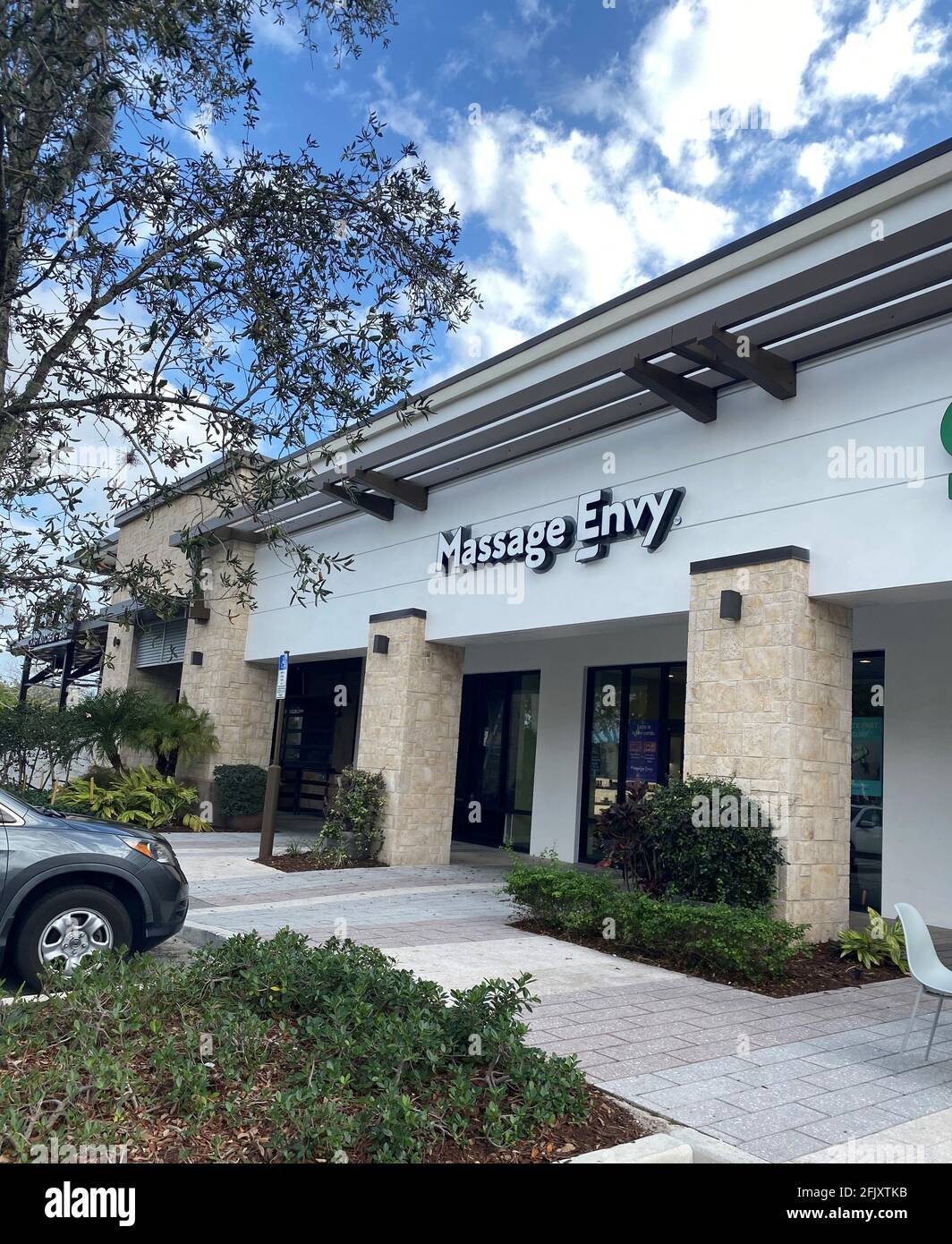 america, american, architecture, brand, building, business, chain, company, cream, envy, facial, facials, florida, foot, foot massage, franchise, illu Stock Photo