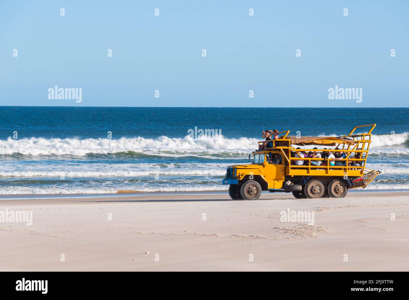 On the way to Cabo Polonio  -  De ida a Cabo Polonio Stock Photo