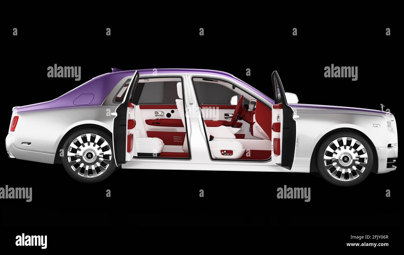 Futuristic car illustration black white hi-res stock photography and ...