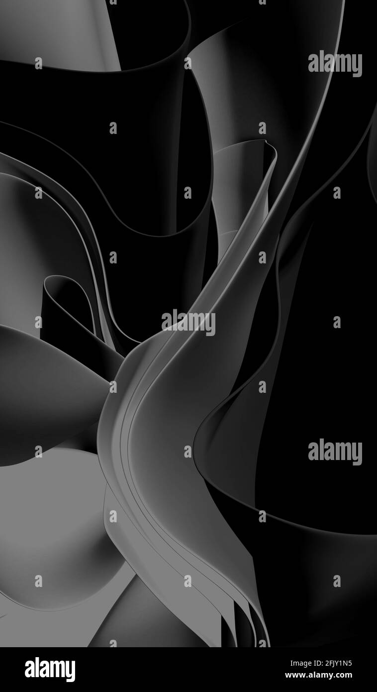 Bright blue abstract geometric shapes Black and White Stock Photos ...