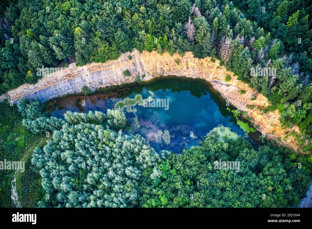 Aerial mountain lake hi-res stock photography and images - Alamy