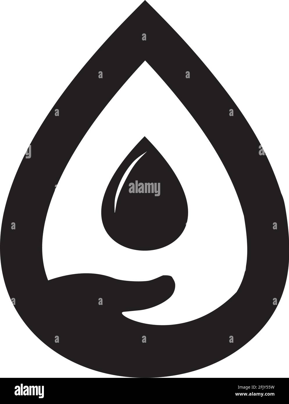 Water purification company logo design template Stock Vector Image