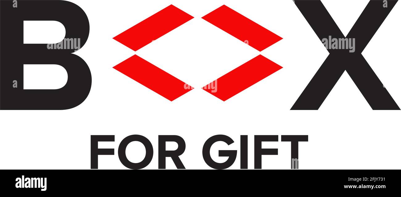 Box gift logo design vector template Stock Vector