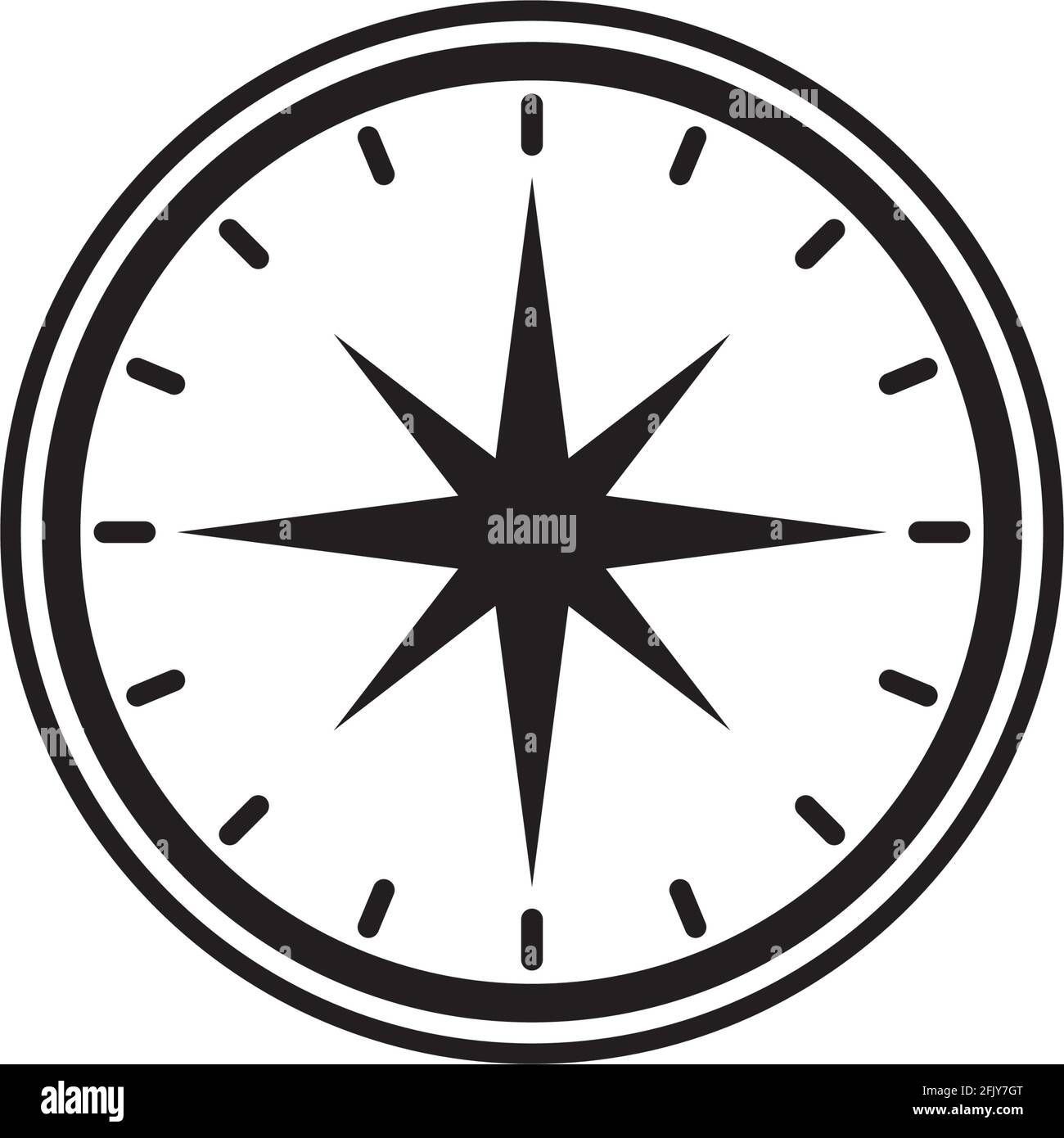 Compass icon logo design vector template Stock Vector Image & Art - Alamy