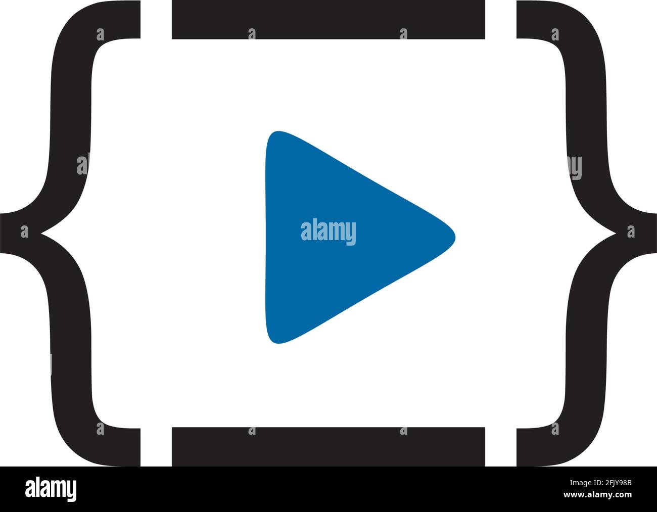 Webinar live logo design vector template Stock Vector