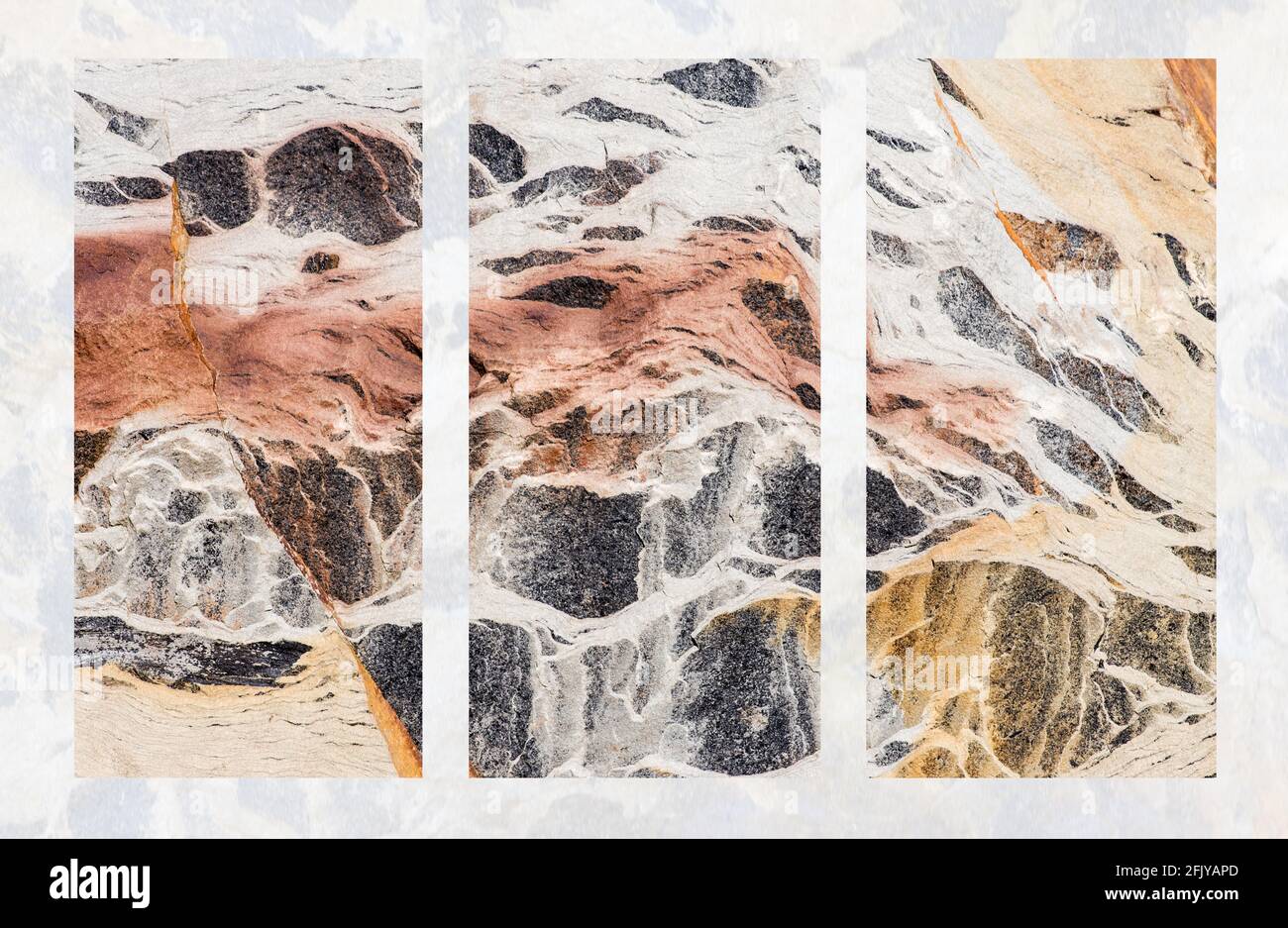 Colours and shapes within a rock Stock Photo - Alamy