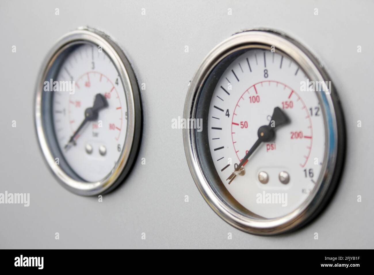 Industrial pressure gauge. Industrial background Stock Photo - Alamy