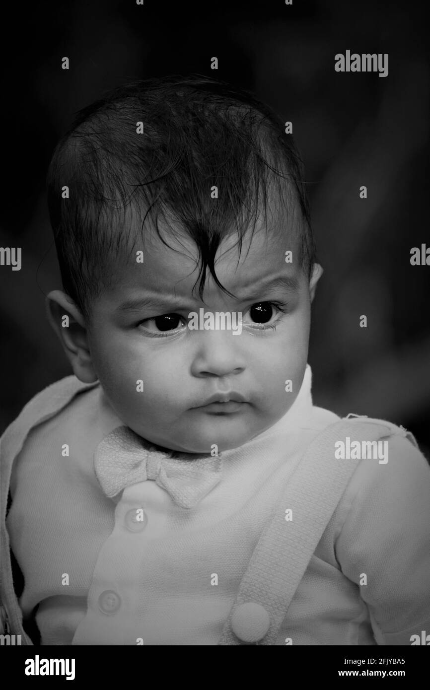Innocent indian boy Black and White Stock Photos & Images - Alamy