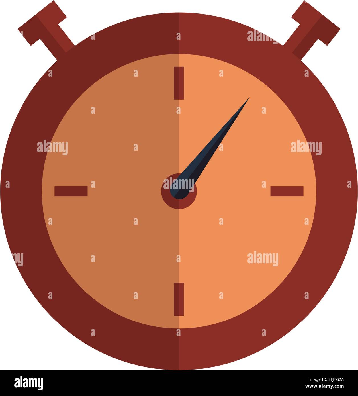 Stopwatch clock vector isolated on white background Stock Vector Image ...