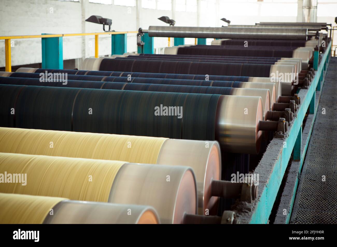 Process of denim jeans manufacturing hires stock photography and