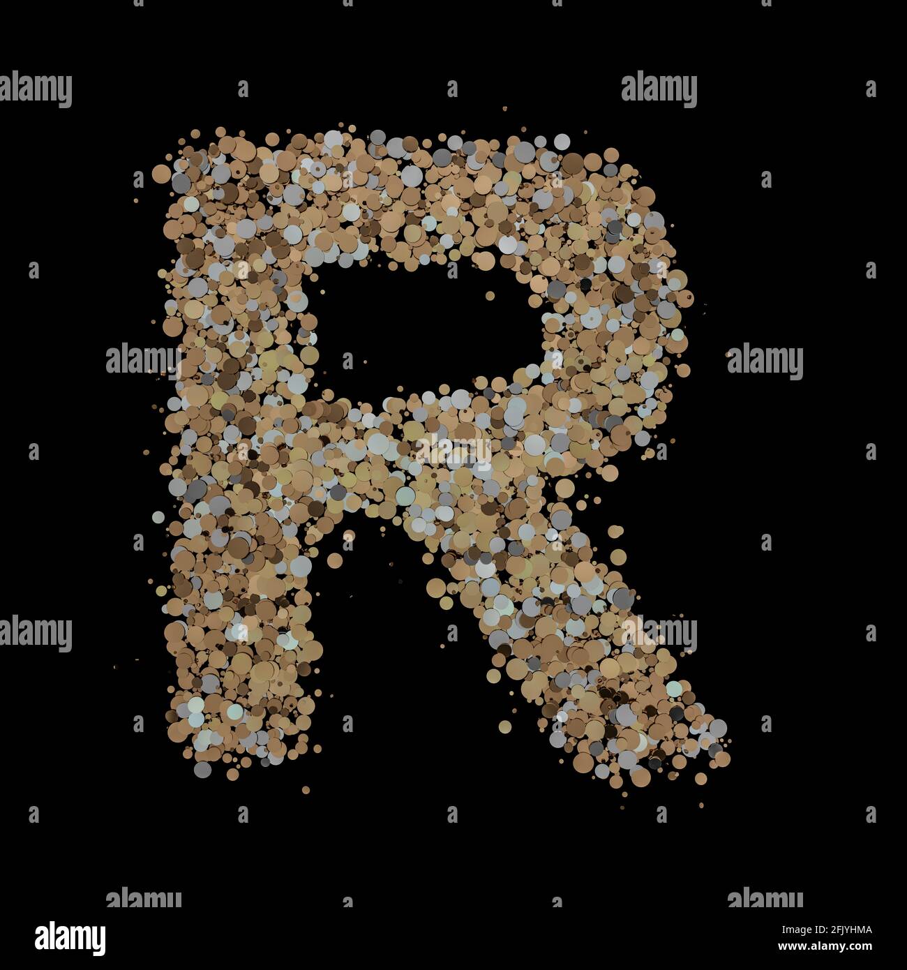 Gold letter r hi-res stock photography and images - Alamy