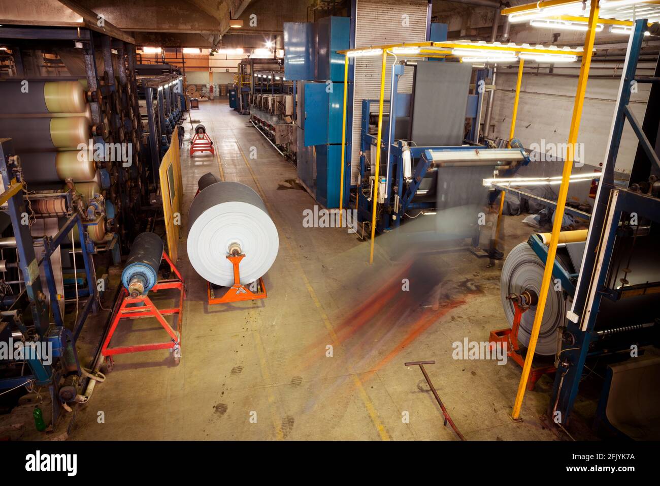 Process of denim jeans manufacturing hires stock photography and