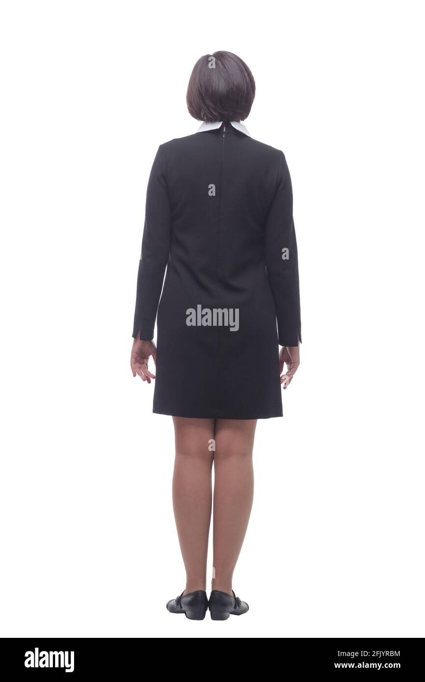 Woman in business suit back view Cut Out Stock Images & Pictures - Alamy