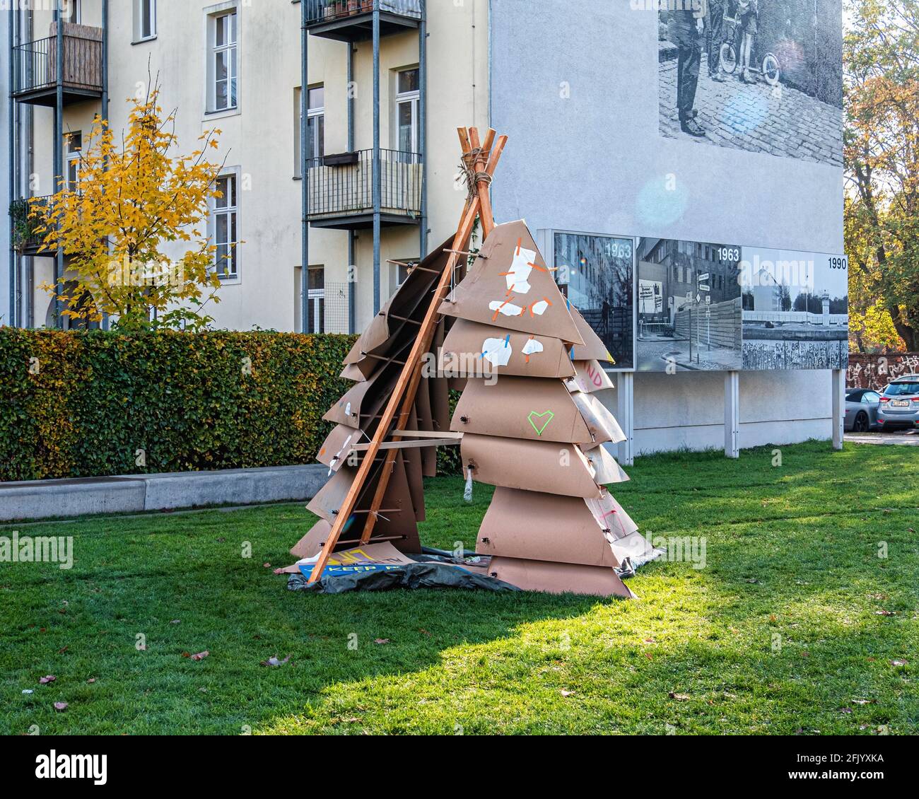 The Berlin Wall Memorial Open air Exhibition On The Border Strip In