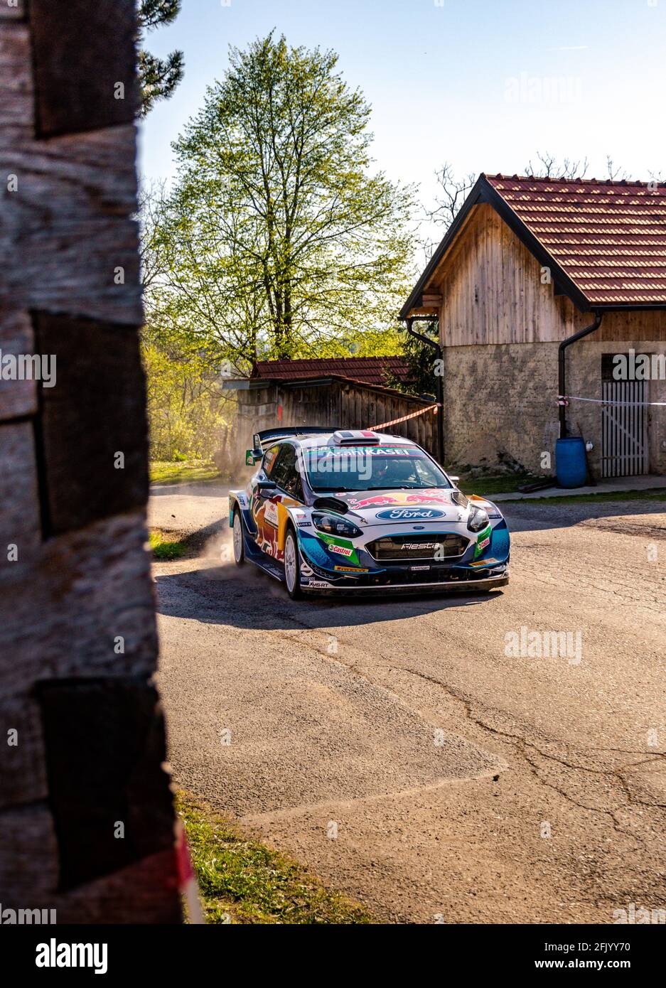 WRC Croatia Rally in Croatia, Zagreb and Karlovac County, April 23rd - April 25th Stock Photo
