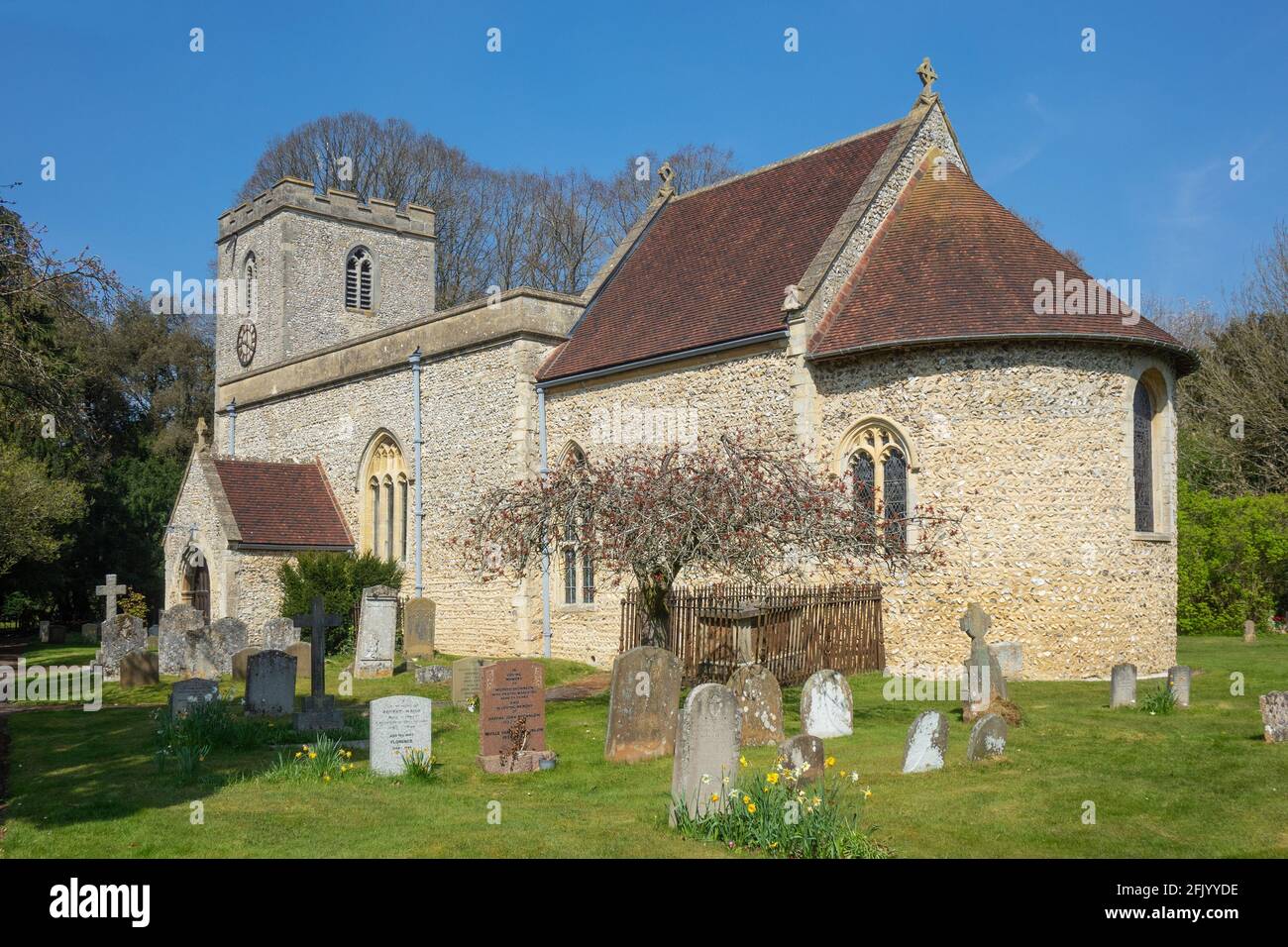 England, Oxfordshire, Checkendon church Stock Photo