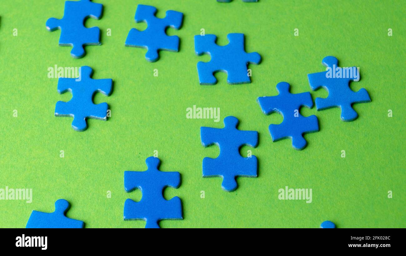 blue puzzles, textures and background Stock Photo - Alamy