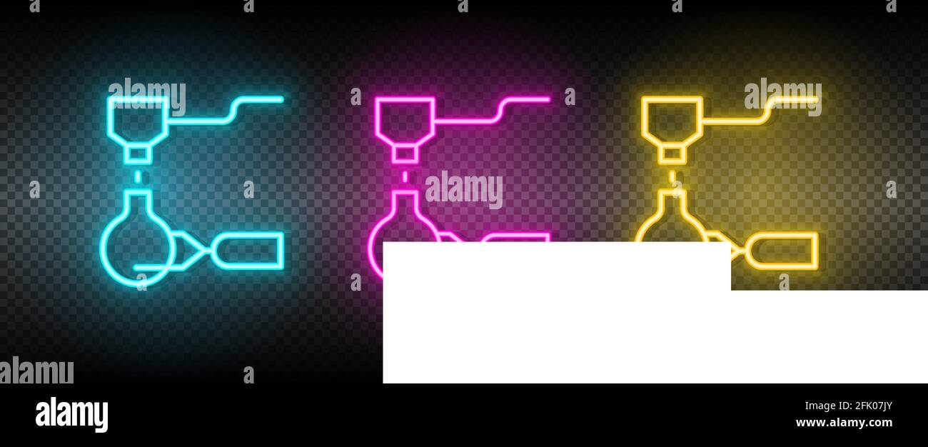 hydraulic arm, industrial arm neon icon set Stock Vector Image & Art