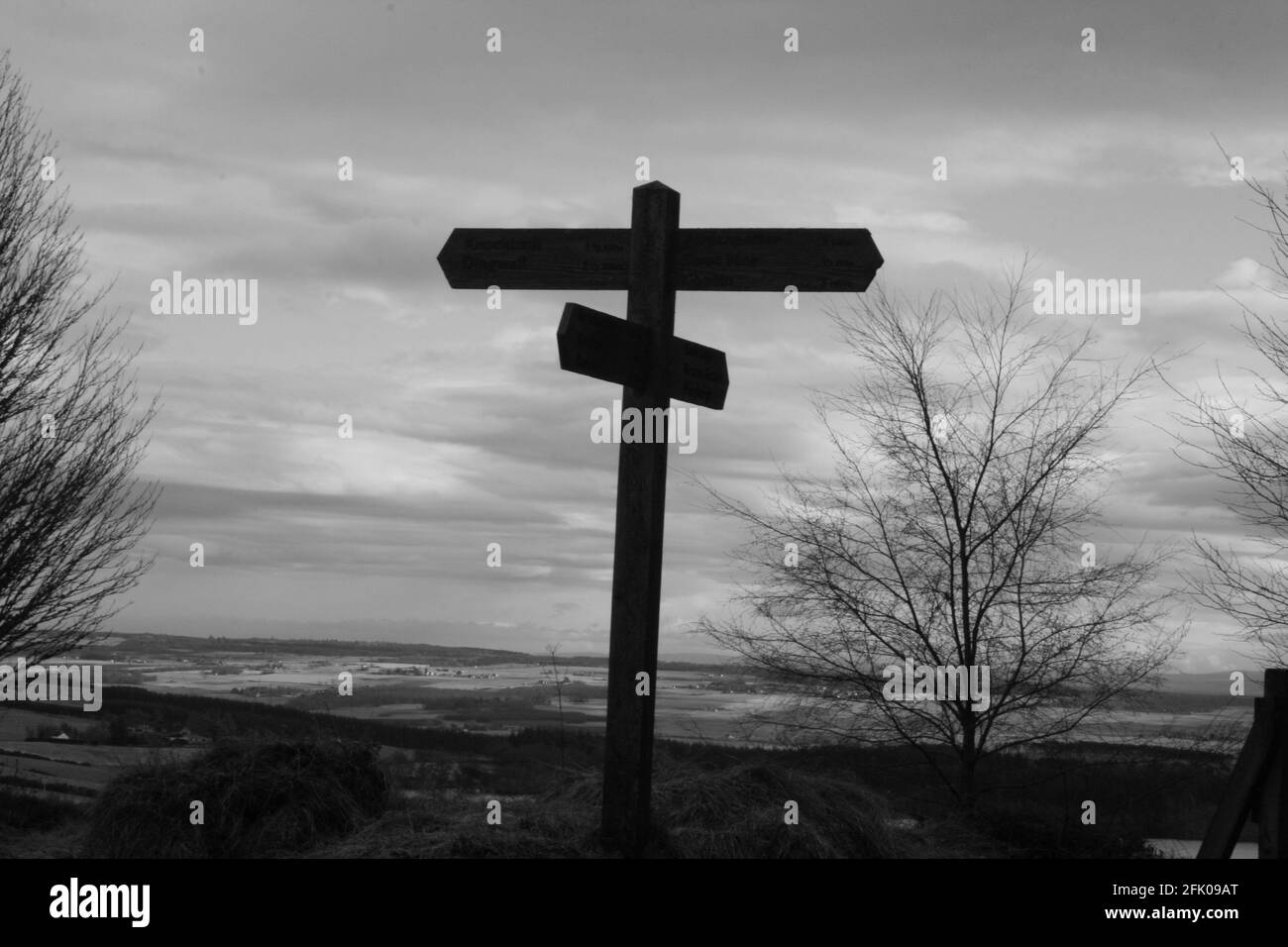 Crossroad metaphor Black and White Stock Photos & Images - Alamy