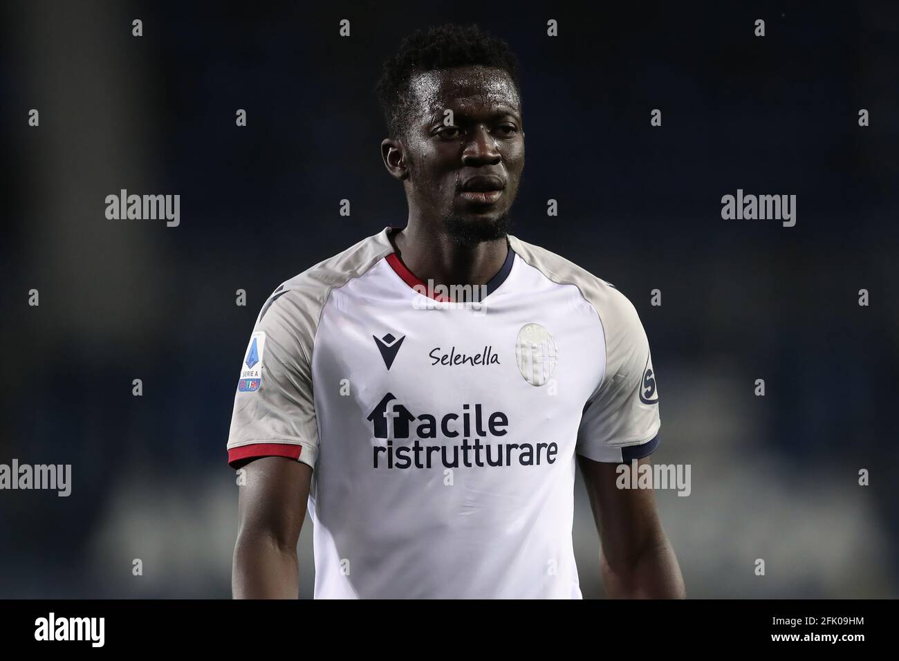 Bergamo, Italy, 25th April 2021. Musa Barrow of Bologna FC during the Serie A match at Gewiss Stadium, Bergamo. Picture credit should read: Jonathan Moscrop / Sportimage Stock Photo