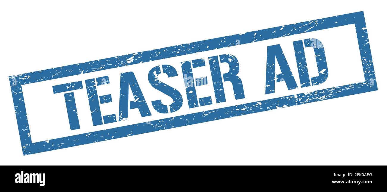 Teaser Sign Teaser Ad High Resolution Stock Photography and Images - Alamy