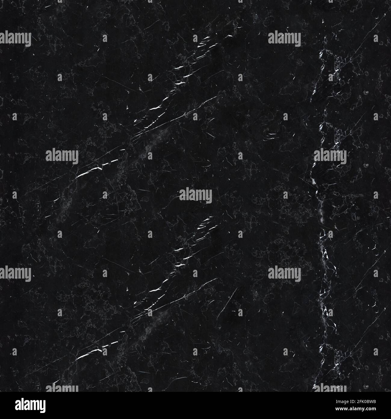 Black marble texture. Seamless square background, tile ready. Stock Photo