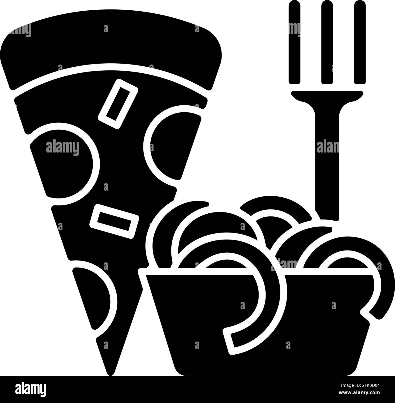 Takeaway italian food black glyph icon Stock Vector Image & Art - Alamy