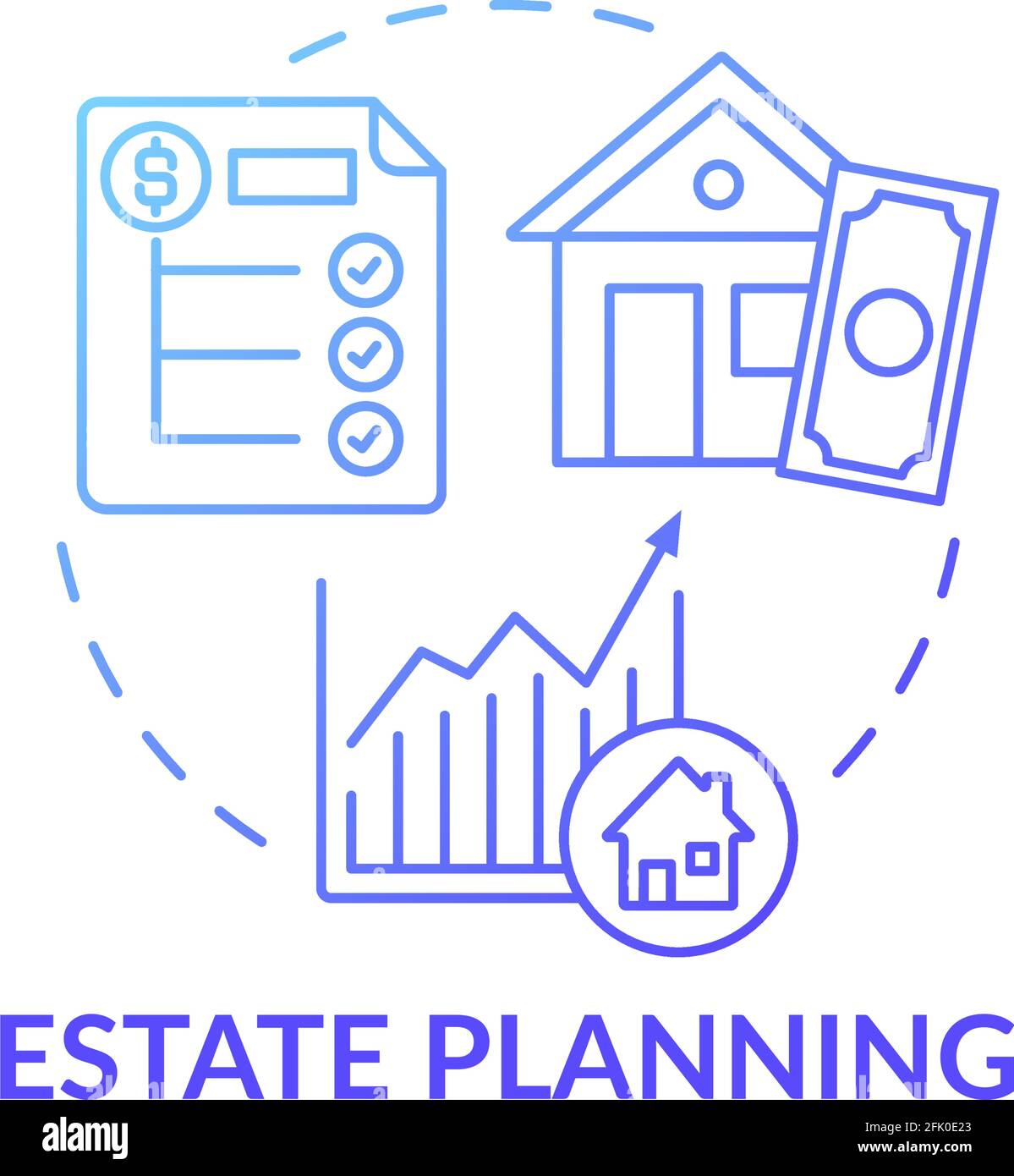 Estate planning concept icon Stock Vector Image & Art Alamy