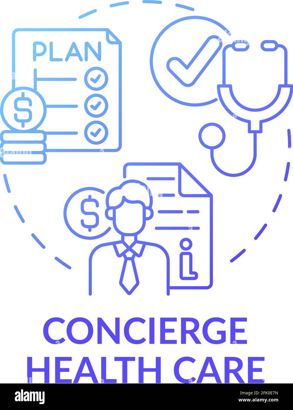 Concierge healthcare concept icon Stock Vector Image & Art Alamy
