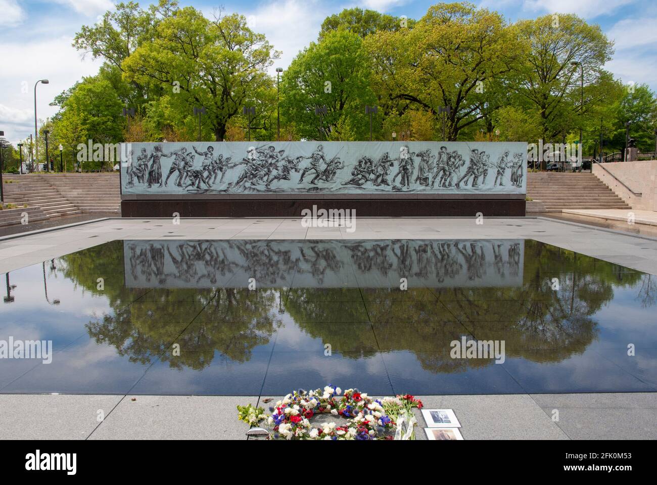 The National World War One Memorial is on Pennsylvania Avenue  and 14th Streets NW in Washington, DC. Stock Photo