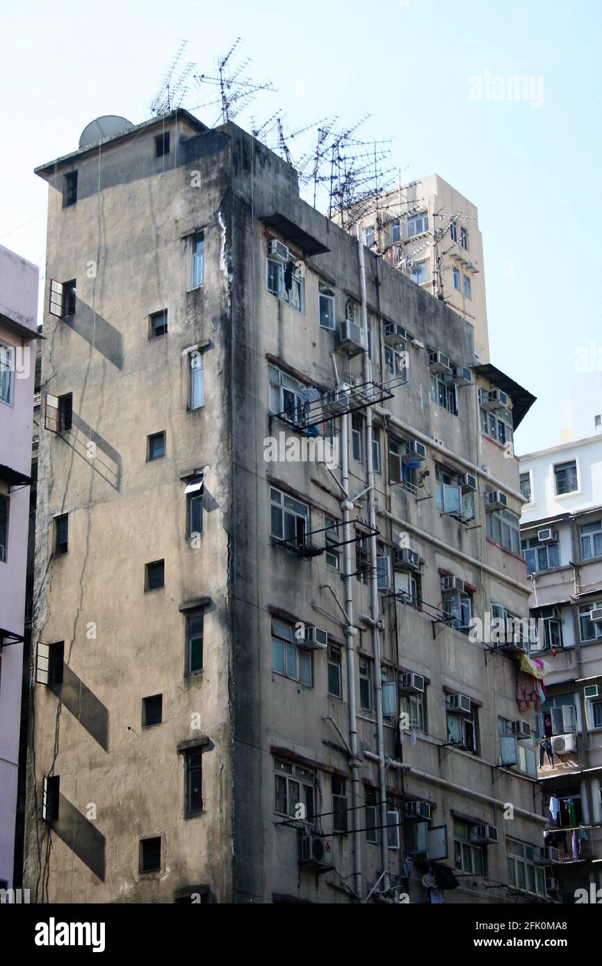 Mong Kok housing Hong Kong Stock Photo - Alamy