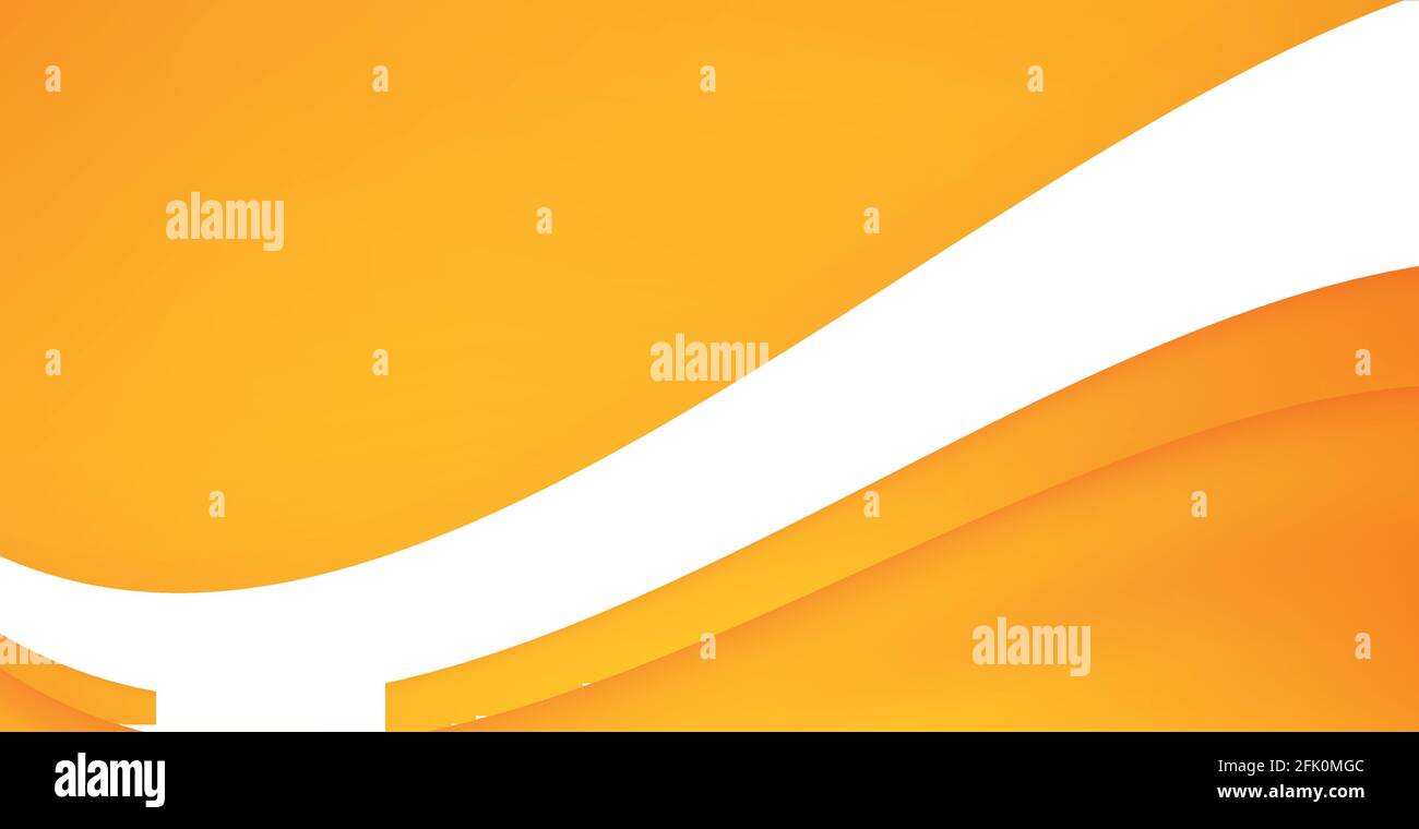 Abstract orange and yellow background with wavy lines - Vector ...