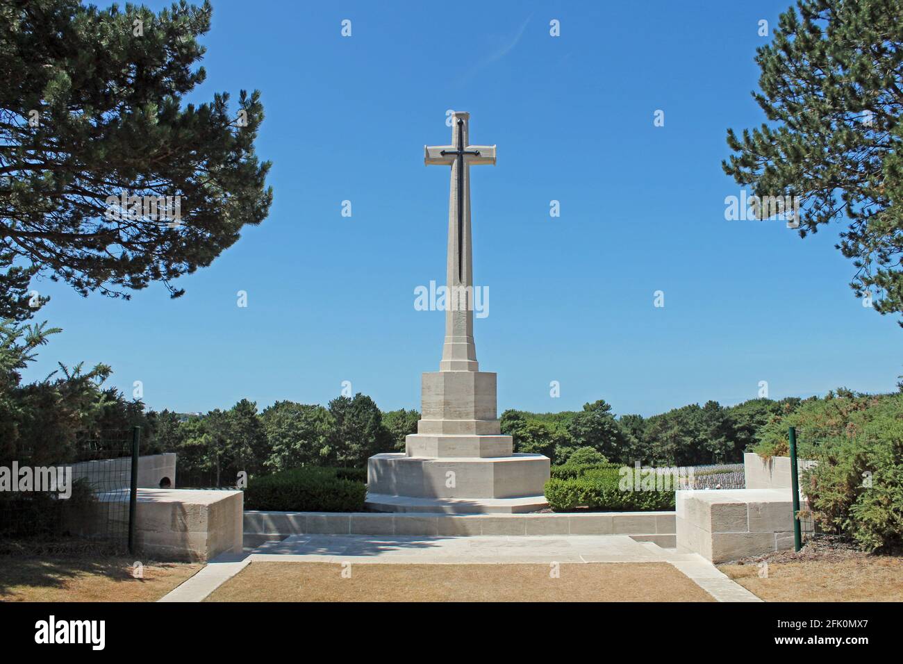 France, cimetière militaire anglais d'Etaples Stock Photo