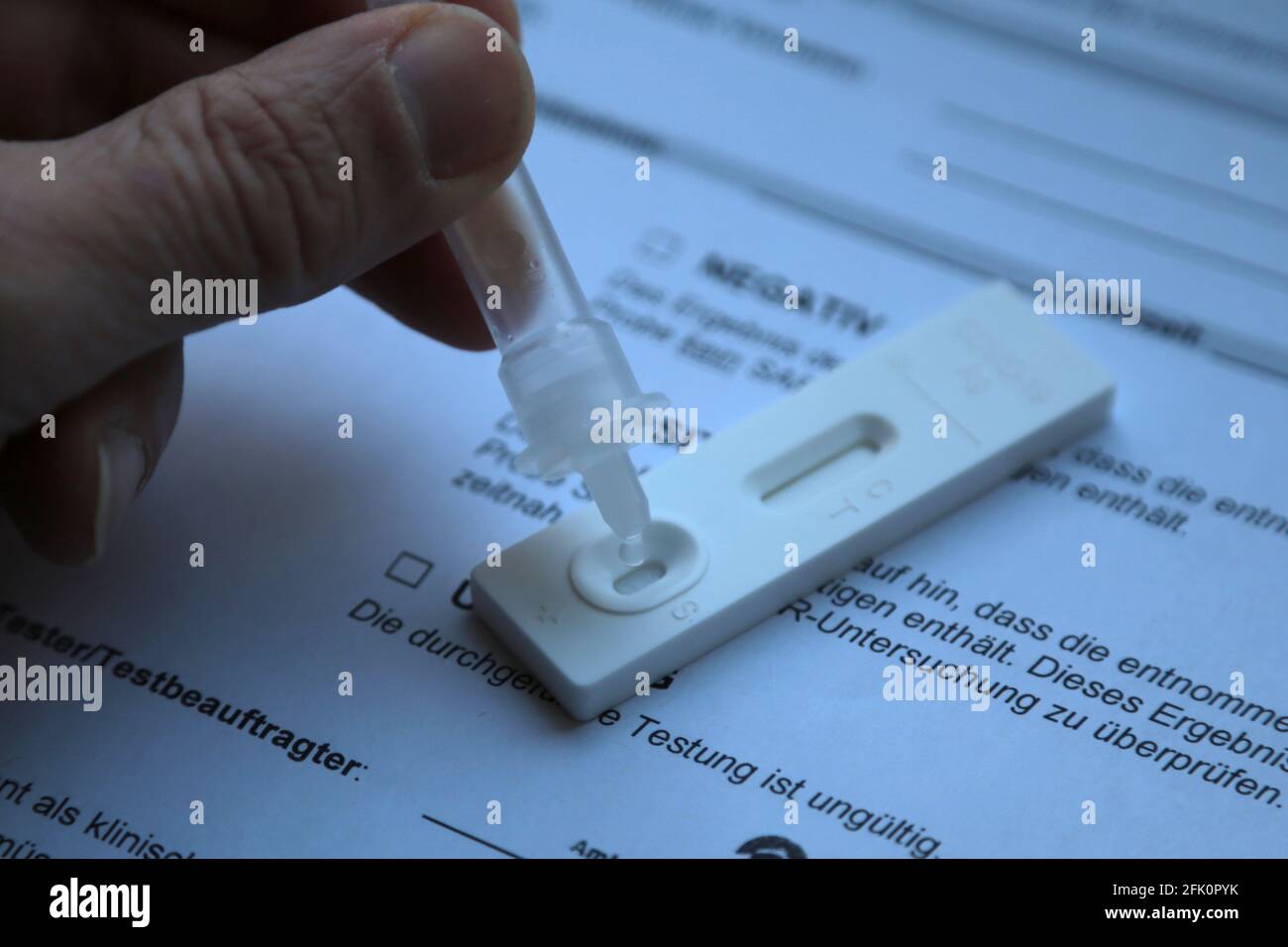 Hamburg Germany April 2021 Corona Antigen Rapid Test Kit Self Test Stock Photo Alamy<script async src=